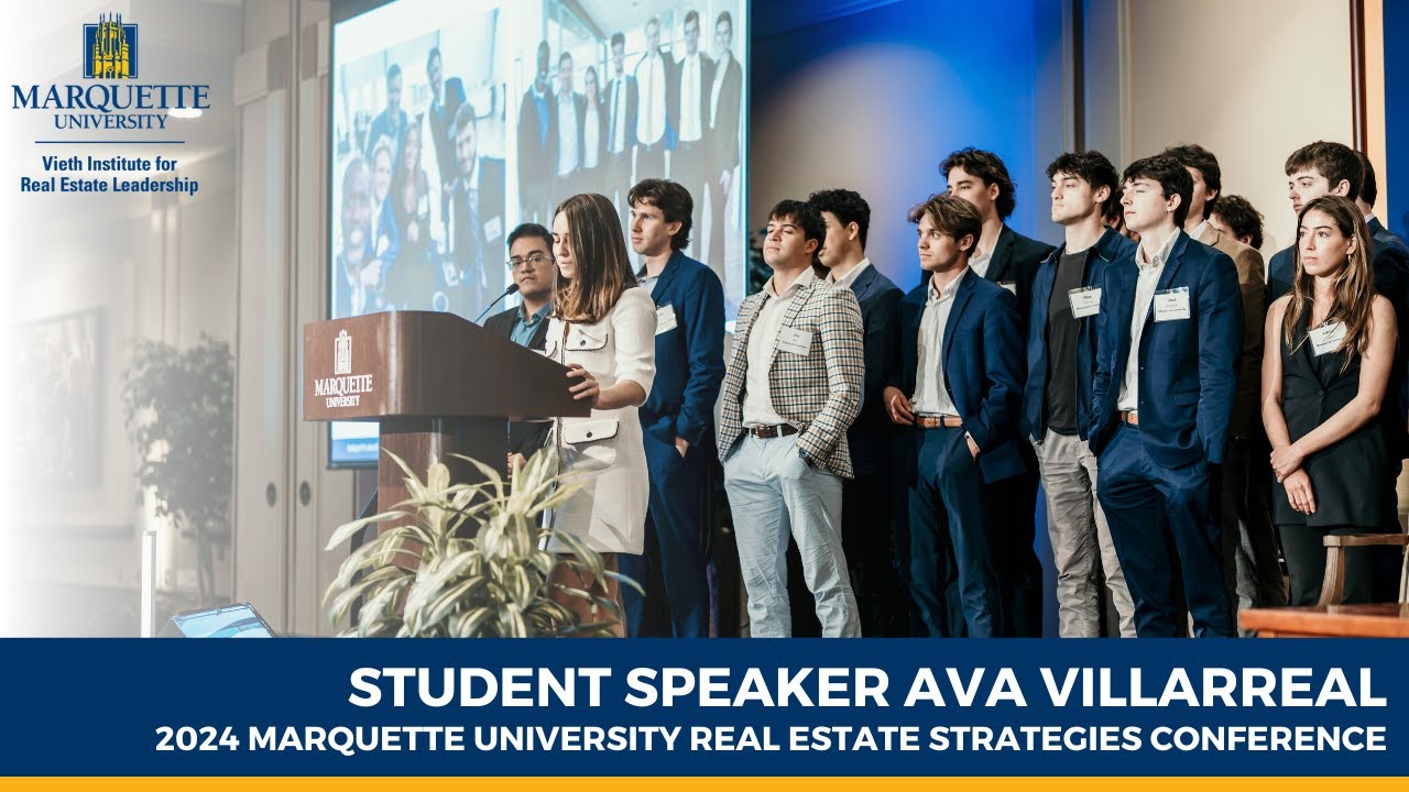 Ava Villarreal discusses the REAP investment portfolio at the 2024 Marquette Real Estate Strategies Conference